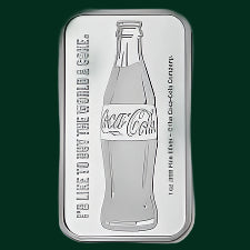 Coca Cola 1oz 999 Fine Silver Bar SealedTEP