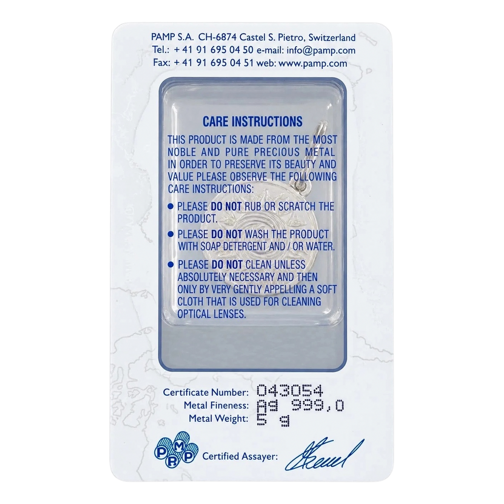 Pamp Suisse Fine Silver 5g Sun Pendant – additional view