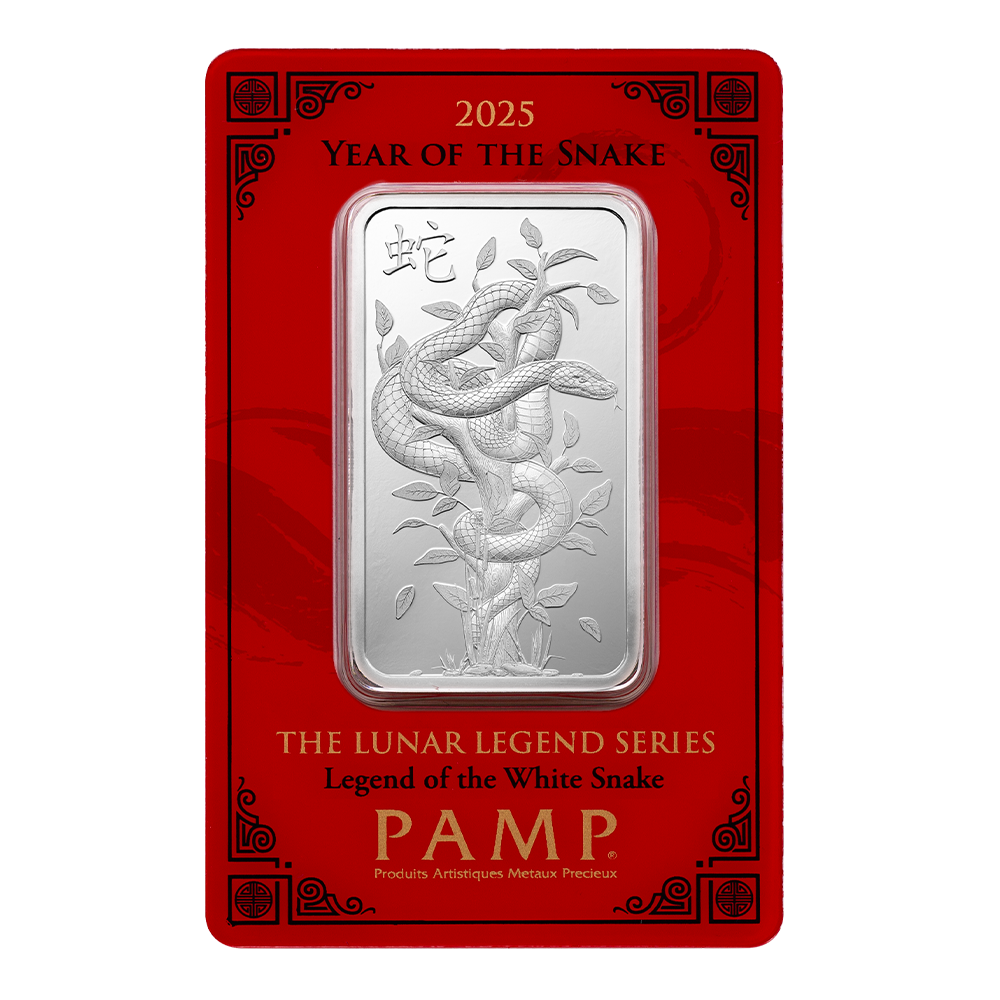 2025 Pamp Lunar Year of the Snake - Legend of the White Snake 1oz Silver Bar