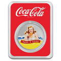 Coca-Cola® Colorized Bathing Beauties: Blonde 1 oz Silver Round in TEP