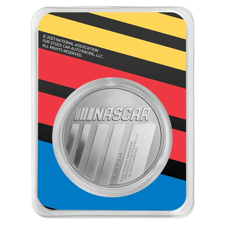 NASCAR 75th 1 oz Silver Struck Round in TEP – additional view