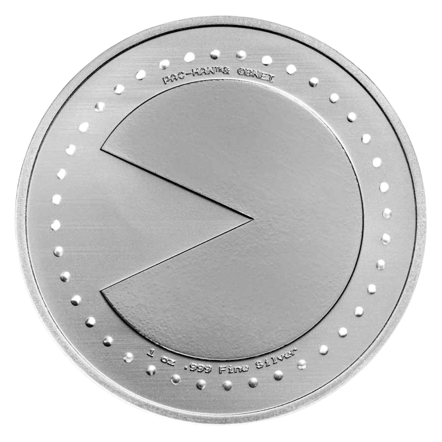 PAC-MAN Game Token 1oz Silver Slot Medal in TEP – additional view