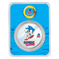 2021 Niue Sonic the Hedgehog 30th Anniversary – Sonic Colorized 1 oz Silver Coin in TEP