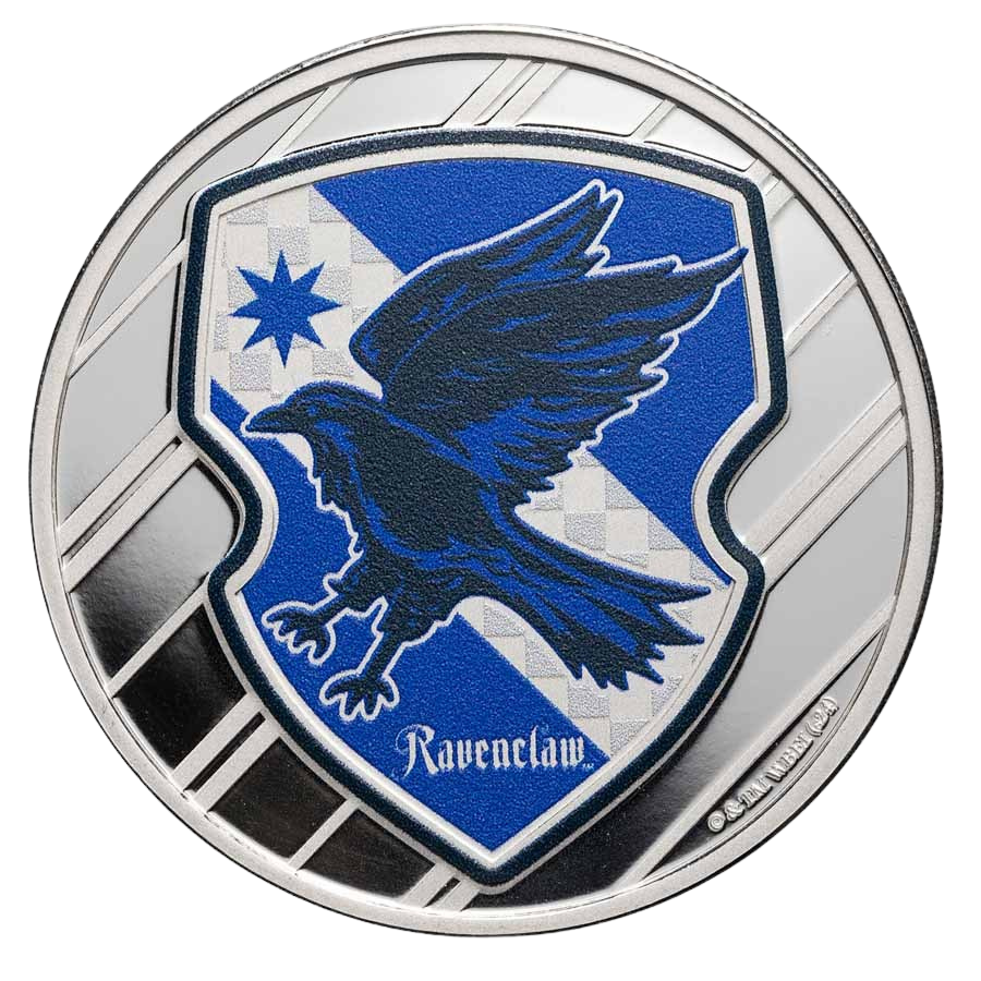 Harry Potter Ravenclaw Colorized 1 oz Silver Round in TEP – additional view