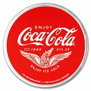 Coca-Cola® 1 oz Silver Colorized Round Route 66 (in TEP)