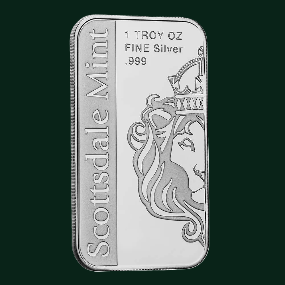 Scottsdale Mint 1oz Archangel Michael Silver Bar