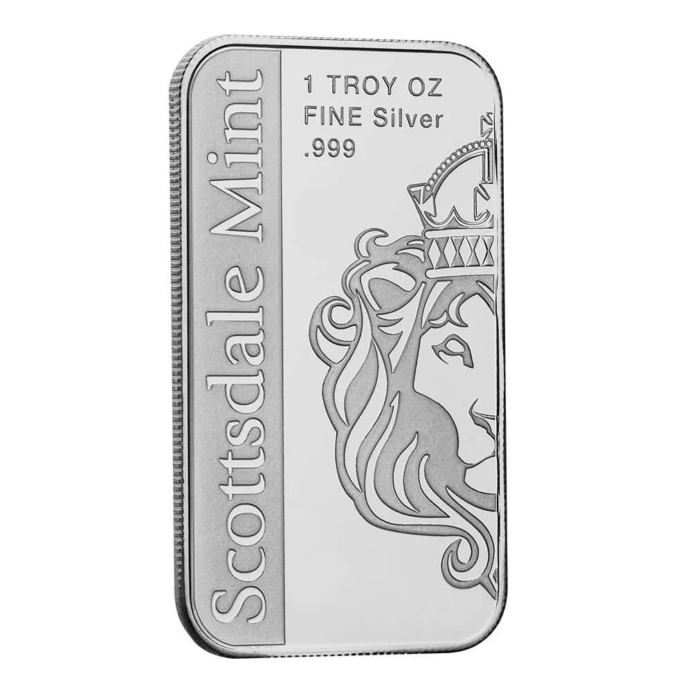 Scottsdale Mint 1oz Archangel Michael Silver Bar