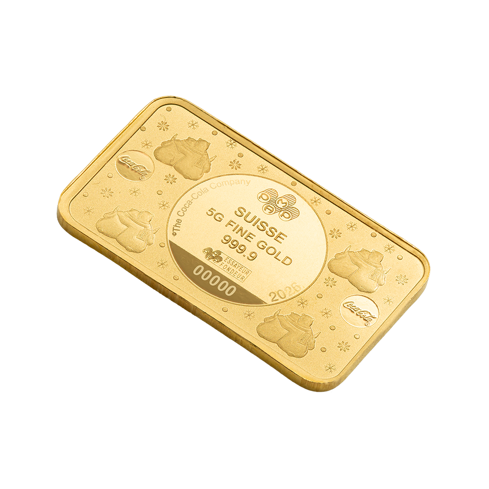 PAMP Coca-Cola® Polar Bear Hugs 5g Gold Bar