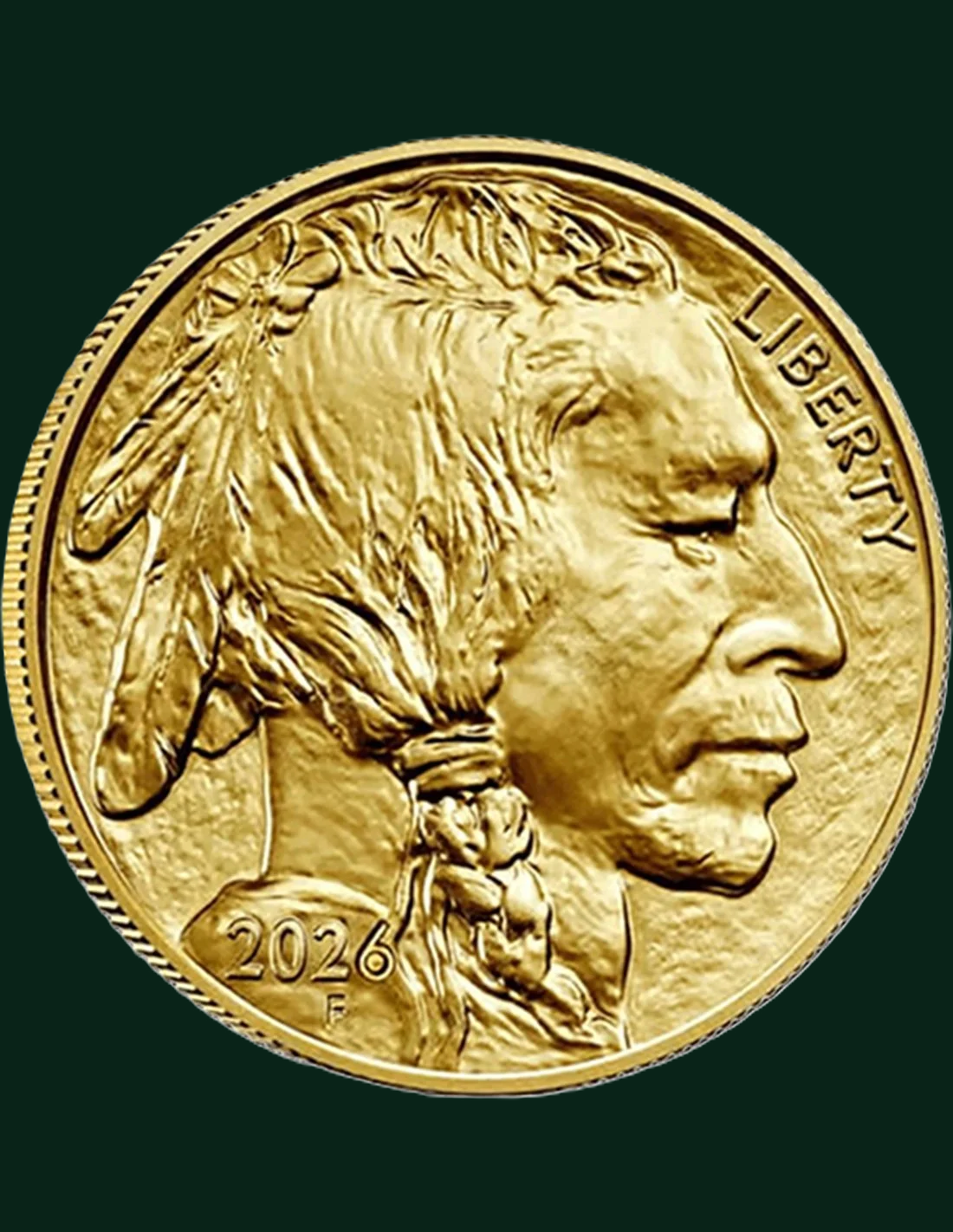 AMERICAN BUFFALO 1/200 Oz Gold Coin in Card 30$ Liberia 2026