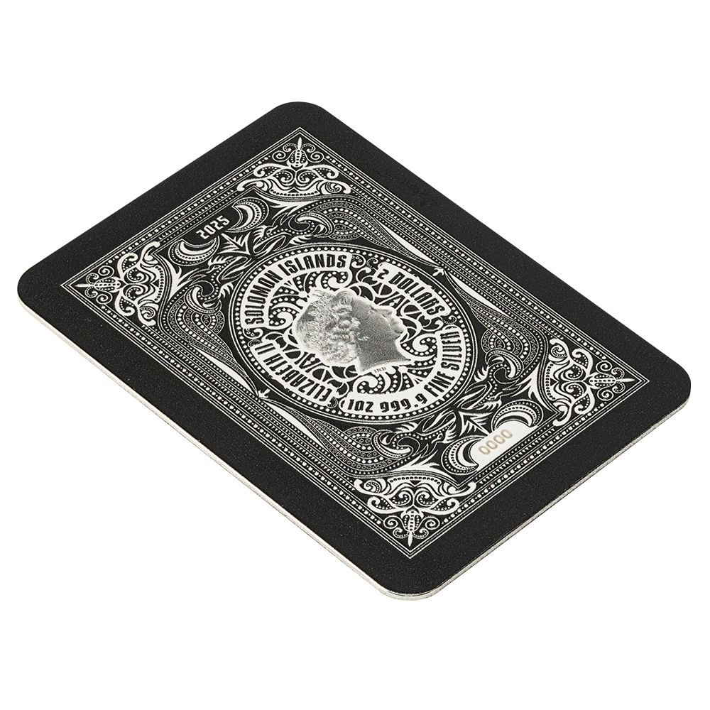 Pamp 1oz Pure Silver Shaped Coin - Royal Flush King of Spades