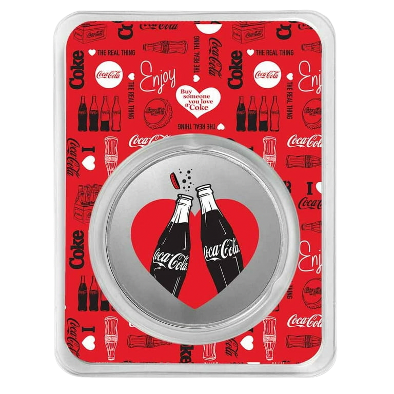 Coca-Cola® 1 oz Silver Colorized Love Round (in TEP)