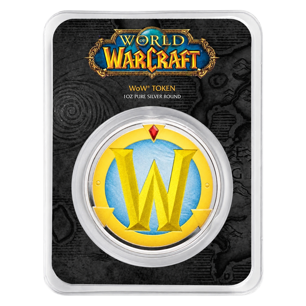 World of Warcraft Colorized Token 1 oz Silver Round in TEP