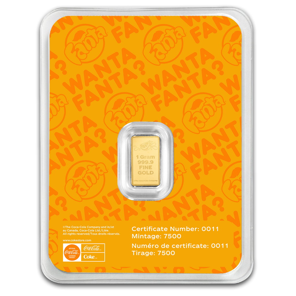Fanta 1g Gold Bar in TEP