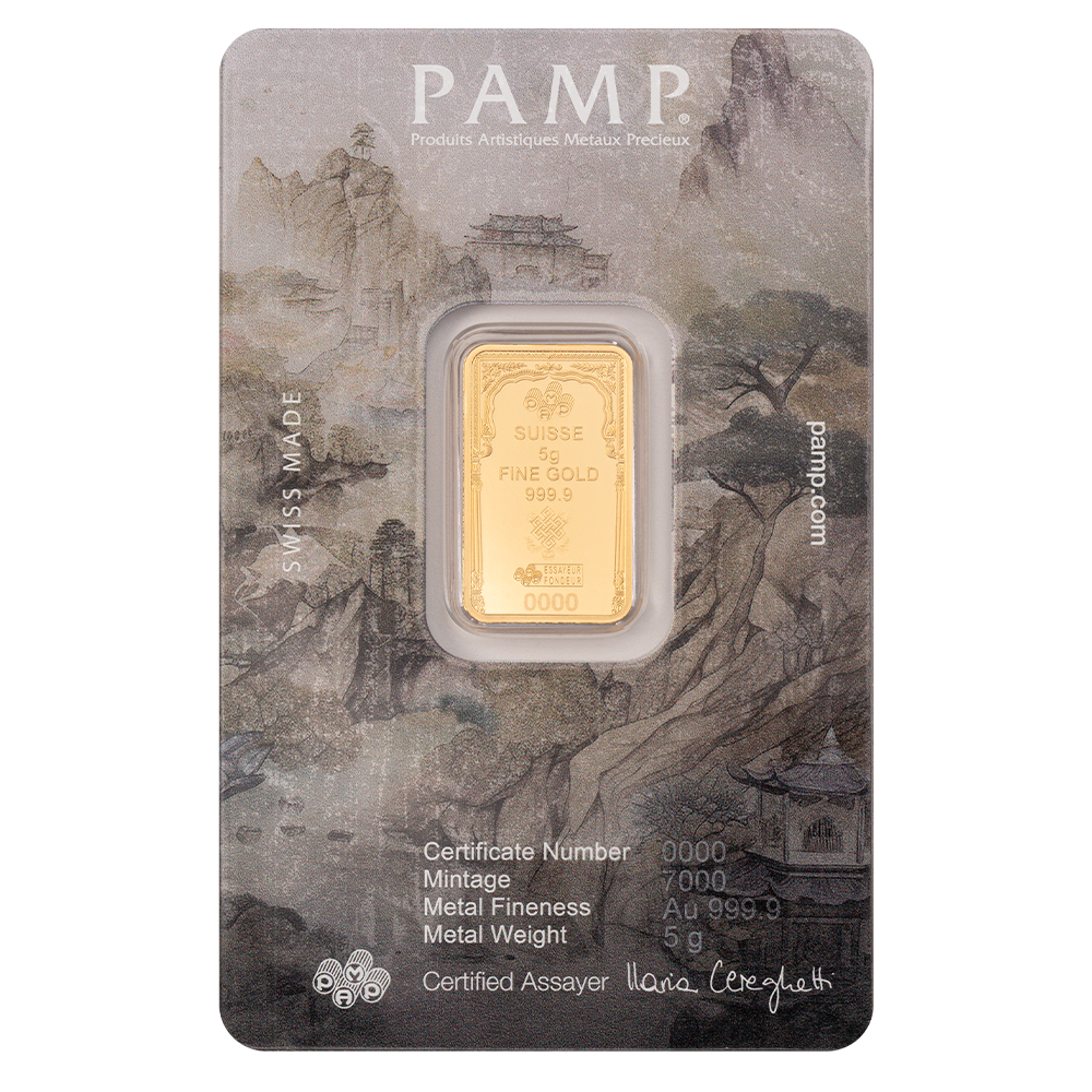 Pamp 5g Pure Gold Bar - The Buddha