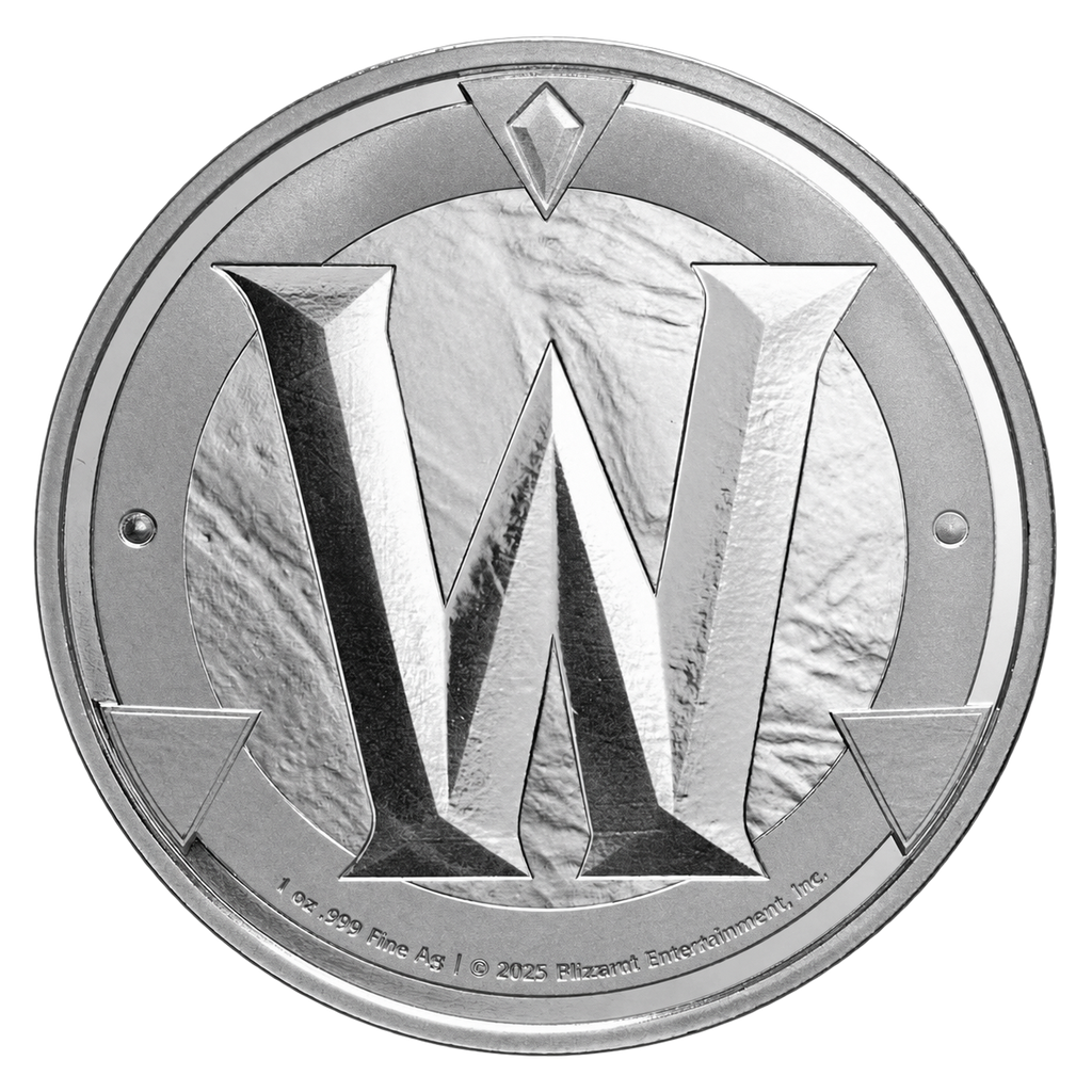 World of Warcraft Colorized Token 1 oz Silver Round in TEP