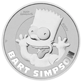 2022 Tuvalu Bart Simpson 1 oz Silver Coin Pre-Owned