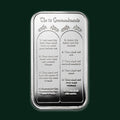 Ten Commandments 1oz Silver Bar
