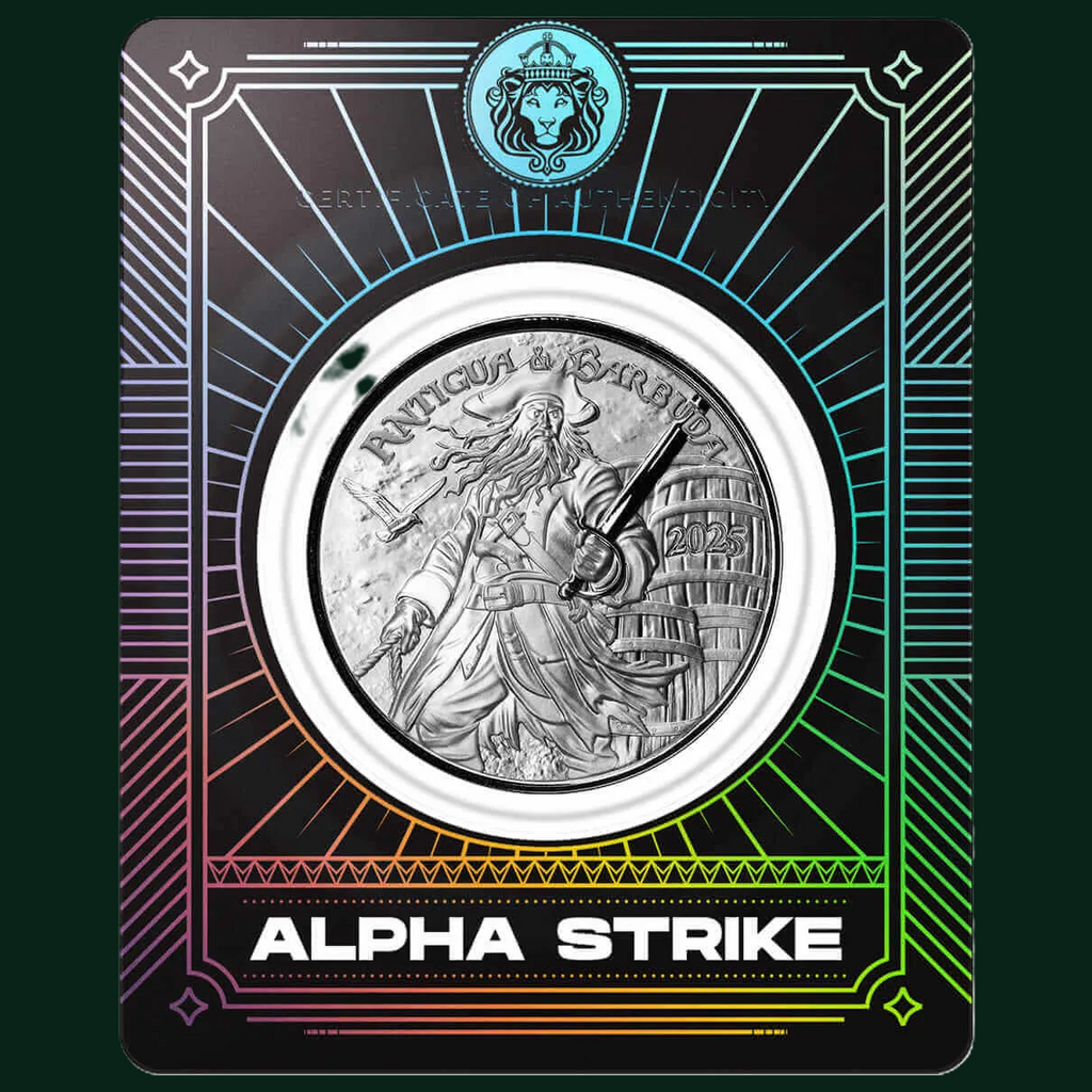 2025 EC8 Antigua & Barbuda | Rum Runner and Pirate 1 oz Silver Coin Alpha Strike