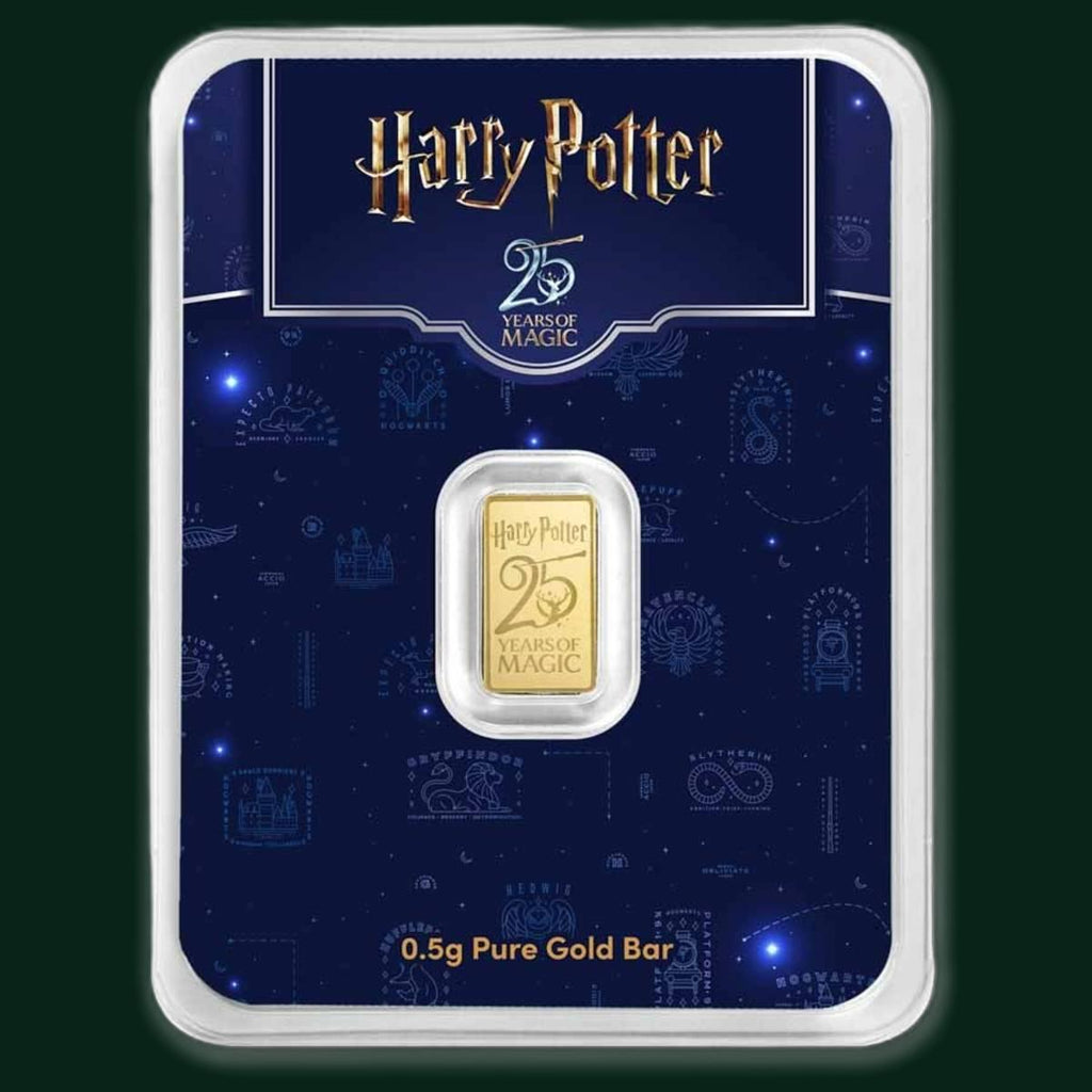 PAMP Harry Potter 25th Anniversary Gold Bar 0.5G