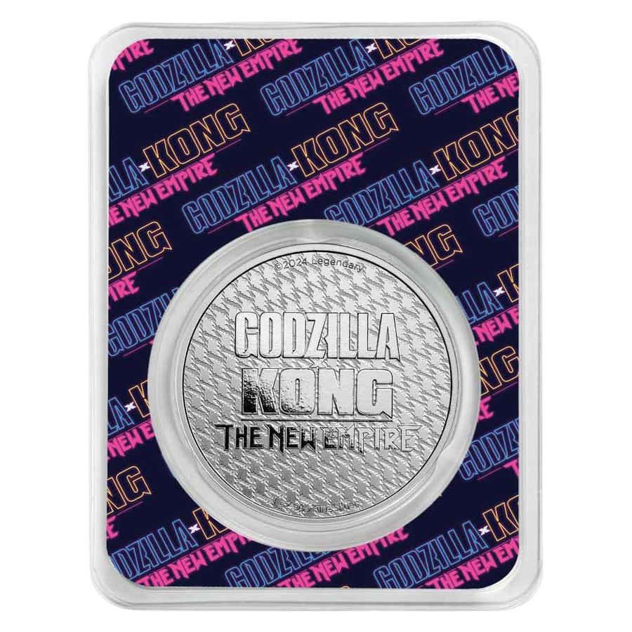 Godzilla x Kong – Godzilla Colorized 1 oz Silver Round in TEP