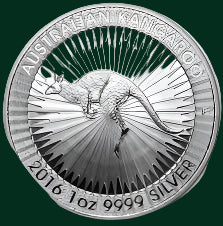 2016 Australian Silver Kangaroo Coin 1oz .9999 Fine Silver