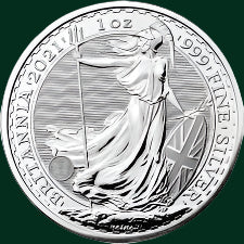 2021 Silver Britannia 1oz Coin UK Royal Mint Bullion