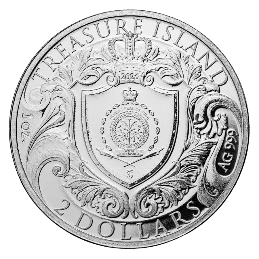 2026 Niue Treasure Island 1 oz Silver Coin Pre-Owned – additional view