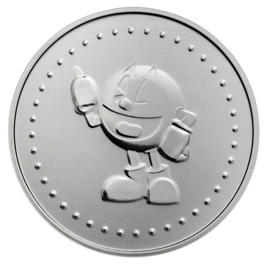 PAC-MAN Game Token 1oz Silver Slot Medal in TEP – additional view