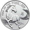 2014 Lunar Year of the Horse 1 oz Silver Coin Pre-Owned