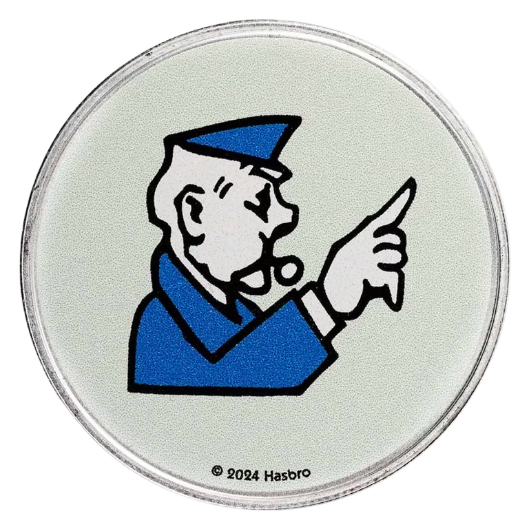 2024 Samoa Monopoly Board Space: Go To Jail 1 oz Silver Coin in TEP
