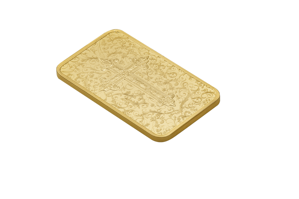 Pamp 5g Gold Bar Cross of Christianity