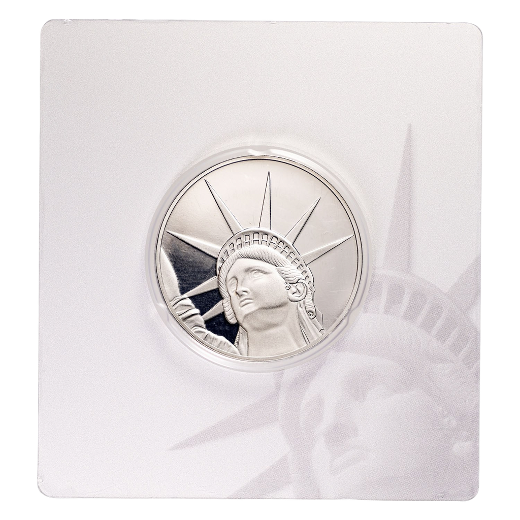 PAMP Suisse Lady Liberty Solomon Islands 1.5oz Silver Coin – Random Year Pre-Owned