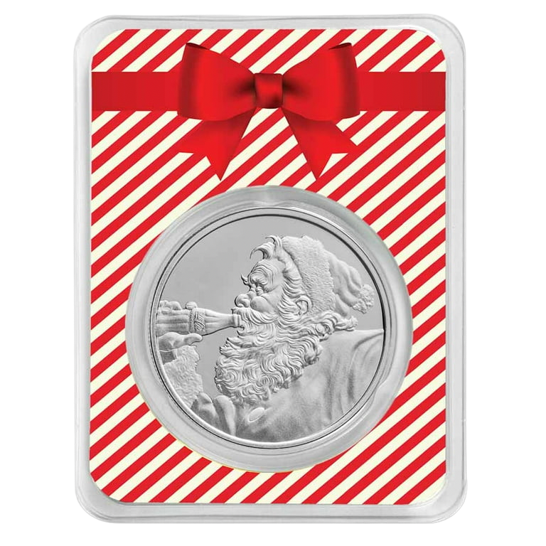 Coca-Cola® Santa 1 oz Silver Round in TEP