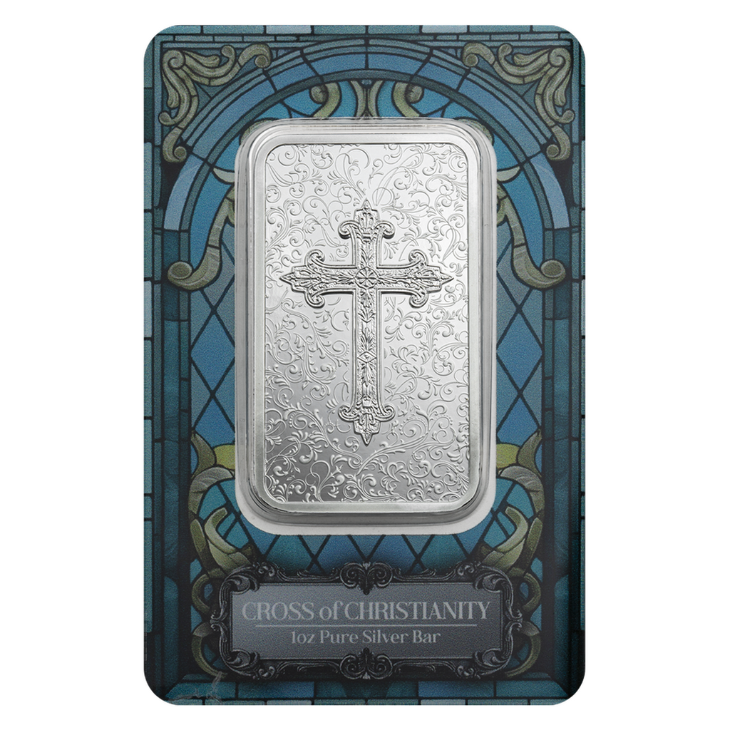 Pamp 1oz Silver Cross of Christianity – product view