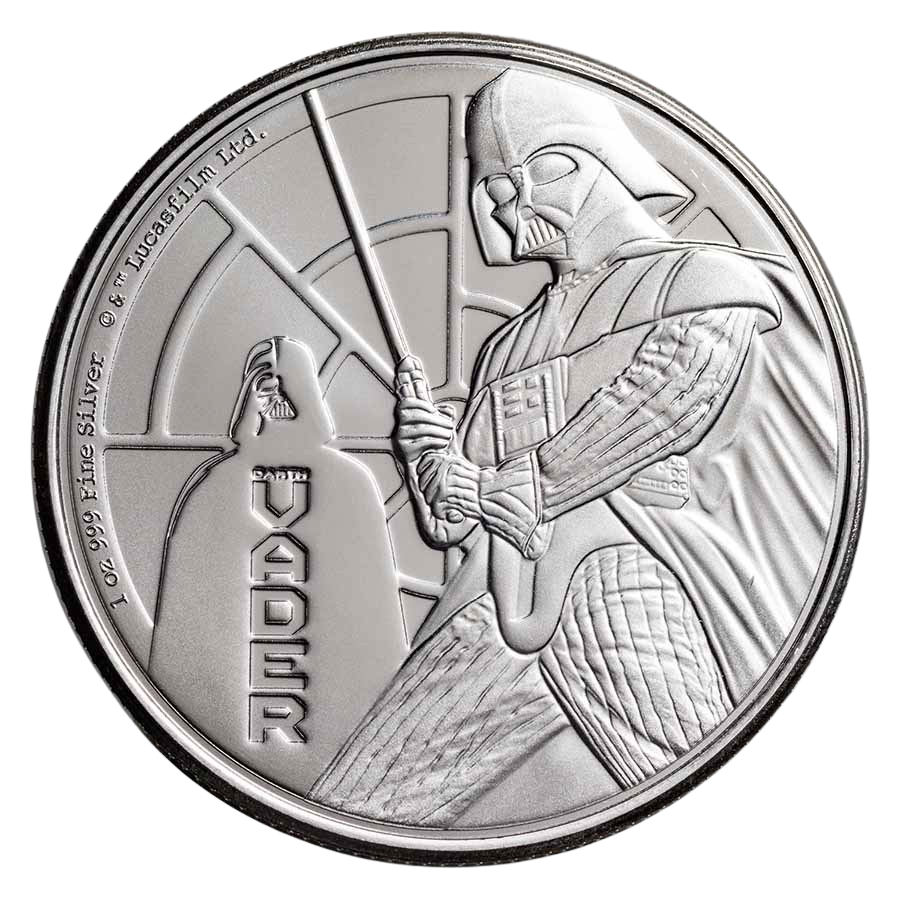 2022 Niue Star Wars: Darth Vader 1 oz Silver Coin Pre-Owned