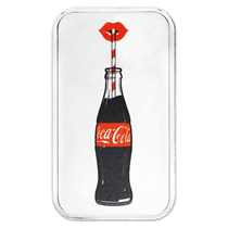 Coca-Cola® 1 oz Silver Enjoy Coke® Colorized Bar (in TEP)