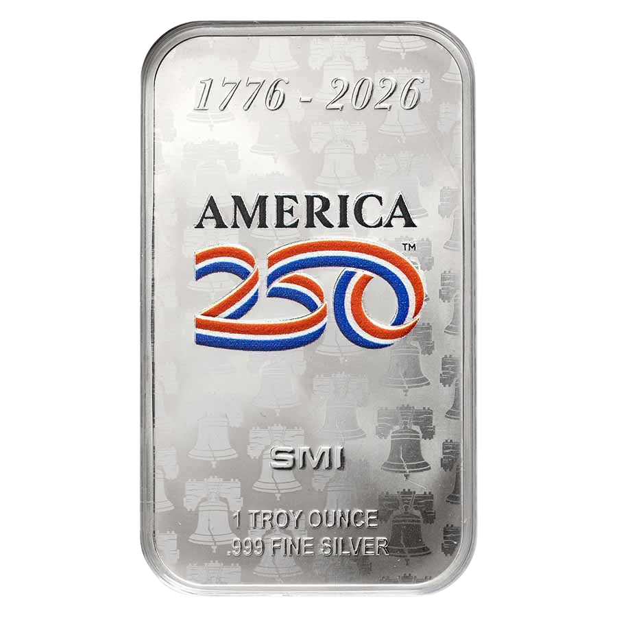 America250™ Colorized 1 oz Silver Bar in TEP