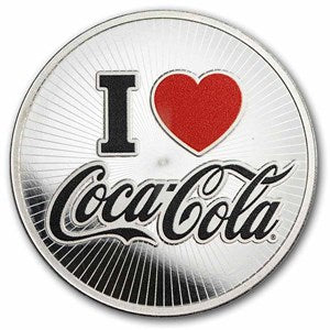 Coca-Cola® 1 oz Silver 140 Years Anniversary Round (in TEP)