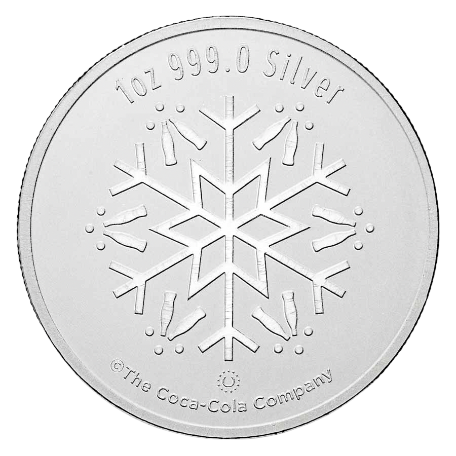 Coca-Cola® 1 oz Silver Santa 95th Anniversary Round in TEP