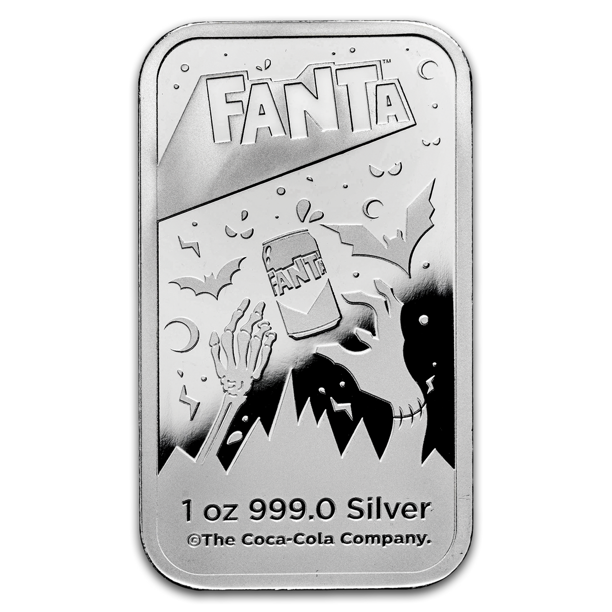 Fanta Halloween Colorized 1 oz Silver Colorized Bar in TEP