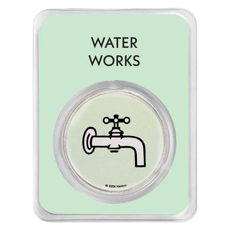 2024 Samoa Monopoly Board Space: Water Works 1 oz Silver Coin in TEP