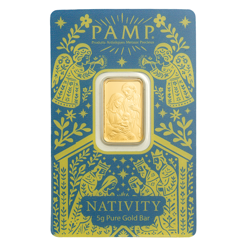 PAMP The Nativity 5g Gold Bar