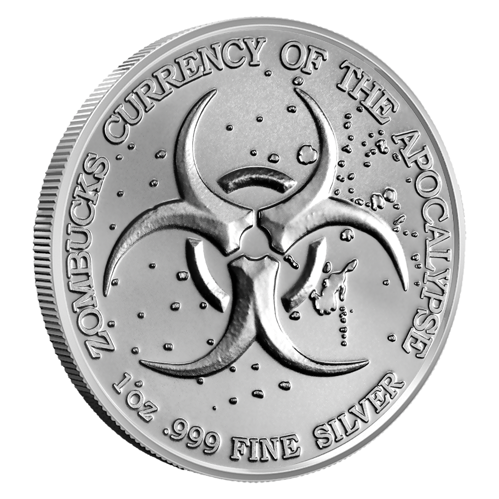 Zombucks World Killerrand 1 oz Silver Round Pre-Owned
