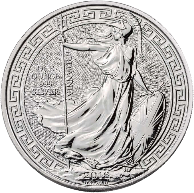 2018 Britannia Oriental Border 1 oz Silver Coin Pre-Owned