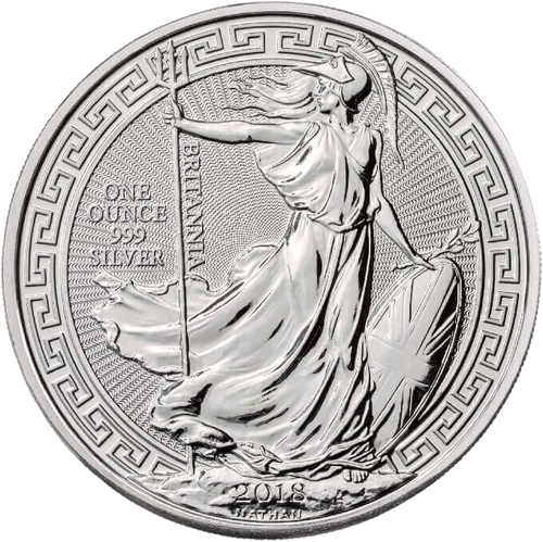 2018 Britannia Oriental Border 1 oz Silver Coin Pre-Owned – product view