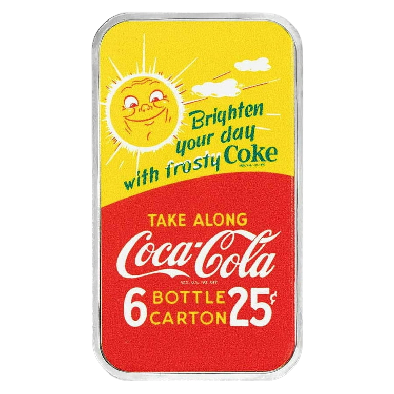 Coca-Cola® 1 oz Silver Summer Fun Colorized Bar (in TEP)