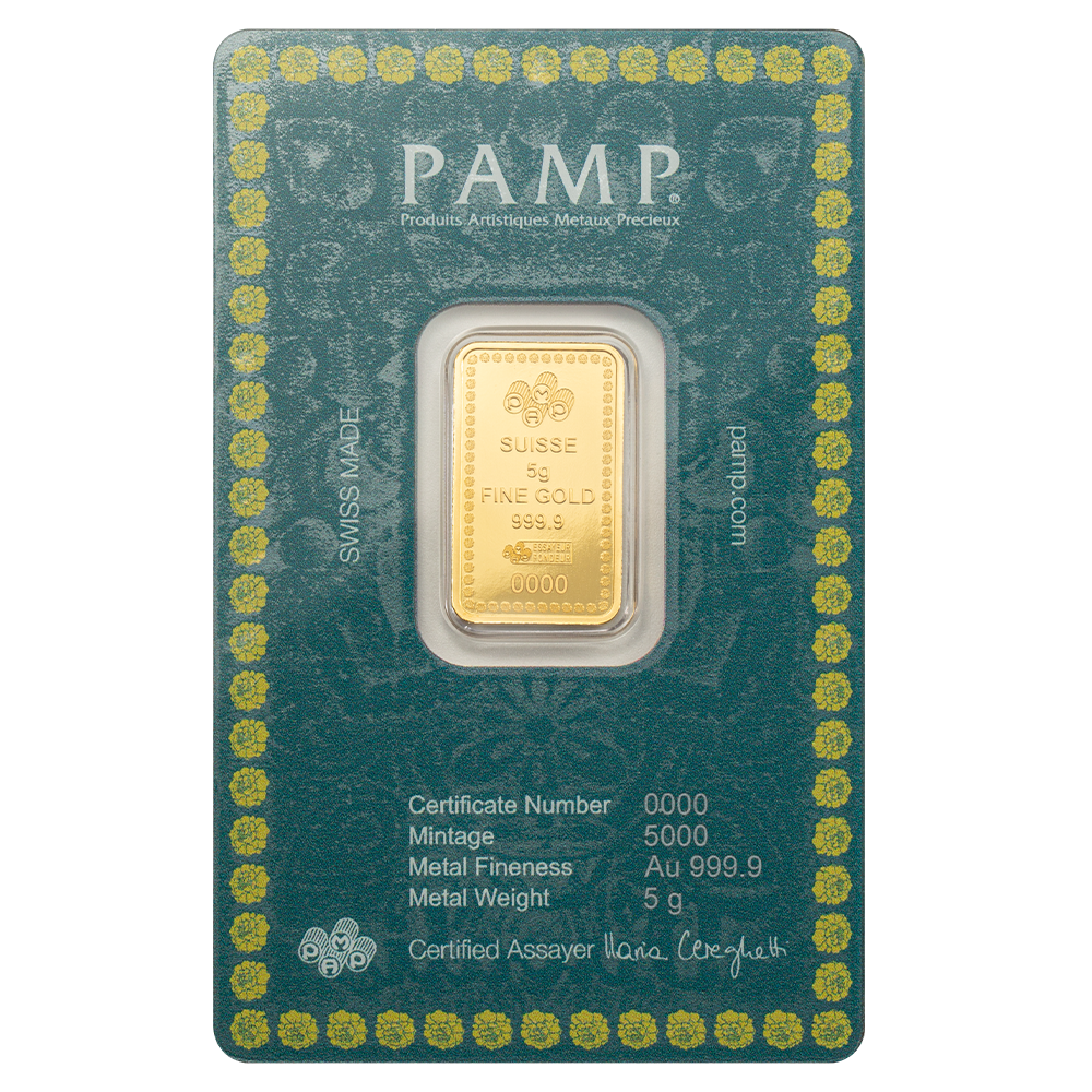 5g Pure Gold Bar - Diwali Lakshmi & Rangoli art
