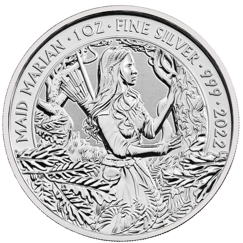 2022 Maid Marian 1 oz Silver Bullion Coin Pre-Owned – product view