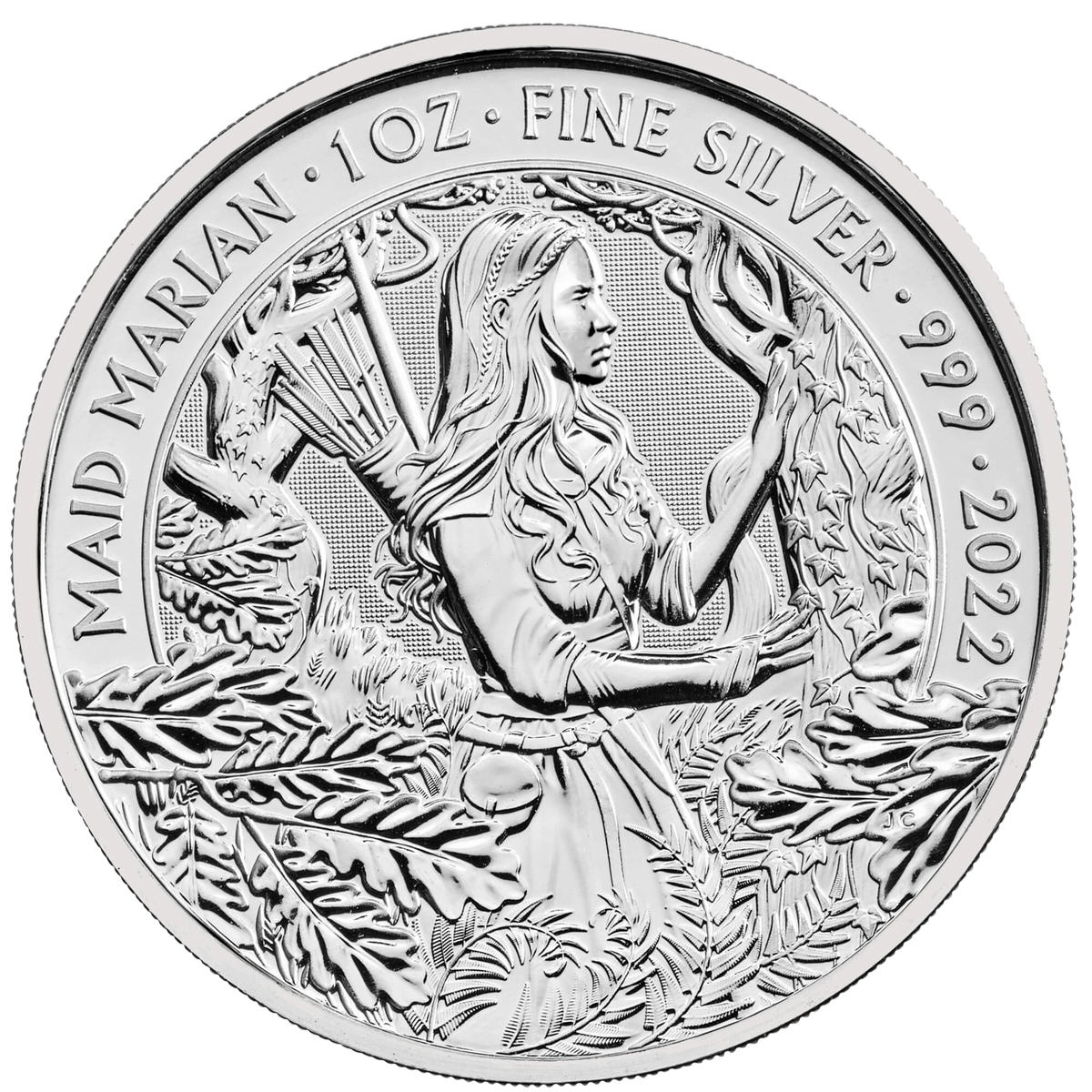 2022 Maid Marian 1 oz Silver Bullion Coin Pre-Owned – product view