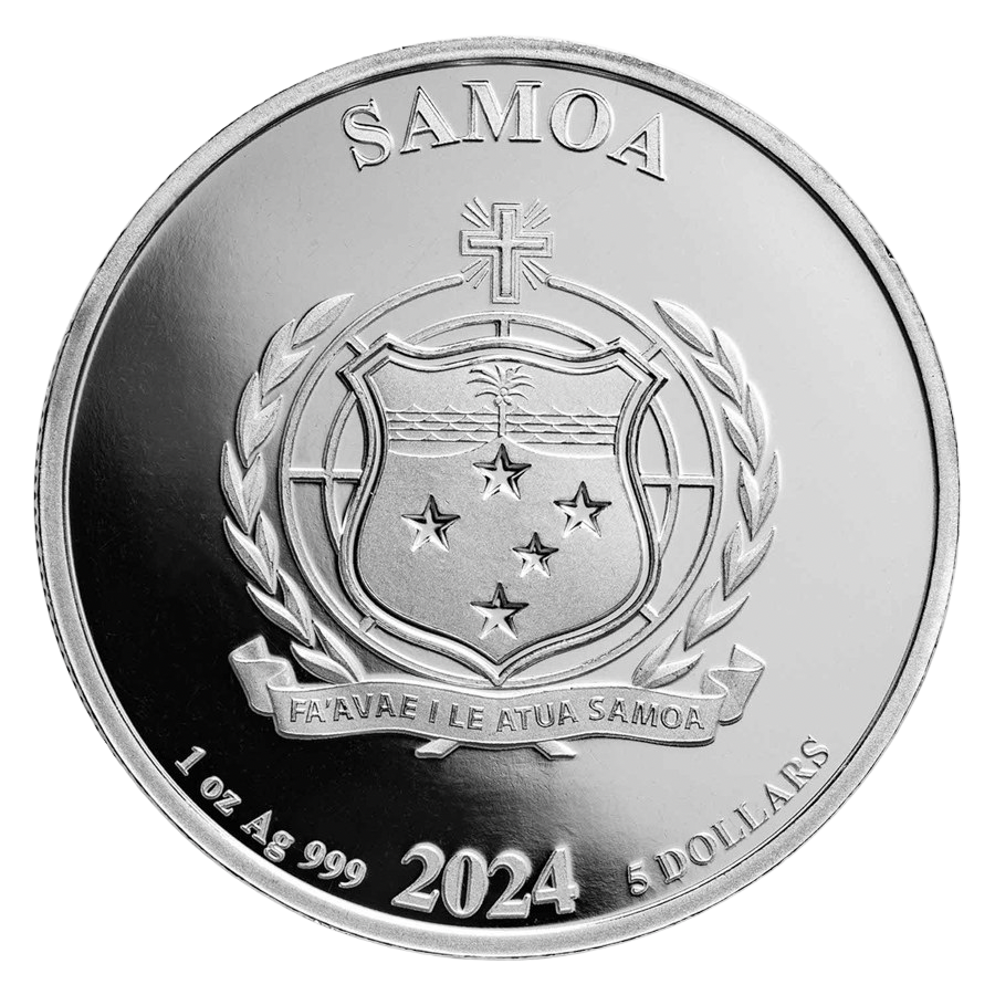 2024 Samoa Mr Monopoly BU 1 oz Silver Coin Pre-Owned – additional view